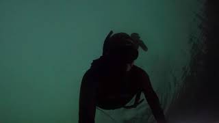 Winter night freediving - Korsvika, Trondheim - Norway