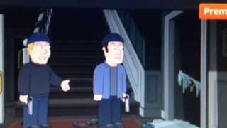 Family Guy - home alone with competent robbers