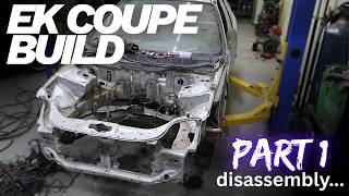 K20 Ek Coupe Build Pt.1 (disassembly)