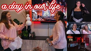 A DAY IN OUR LIFE: unpacking holiday decorations, more chatting, and first holiday party!