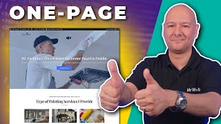 how to make a simple one page website in wordpress for free in 2024