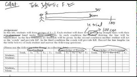 Lab 4: Knowledge of Results and Knowledge of Performance: Data Collection and Excel