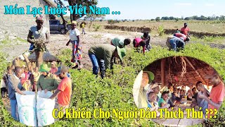 Thế Nhân || Thu Hoạch Lạc Và Lần Đầu Tiên Người Dân Bản Được Thưởng Thức Món Lạc Luộc Rất Việt Nam