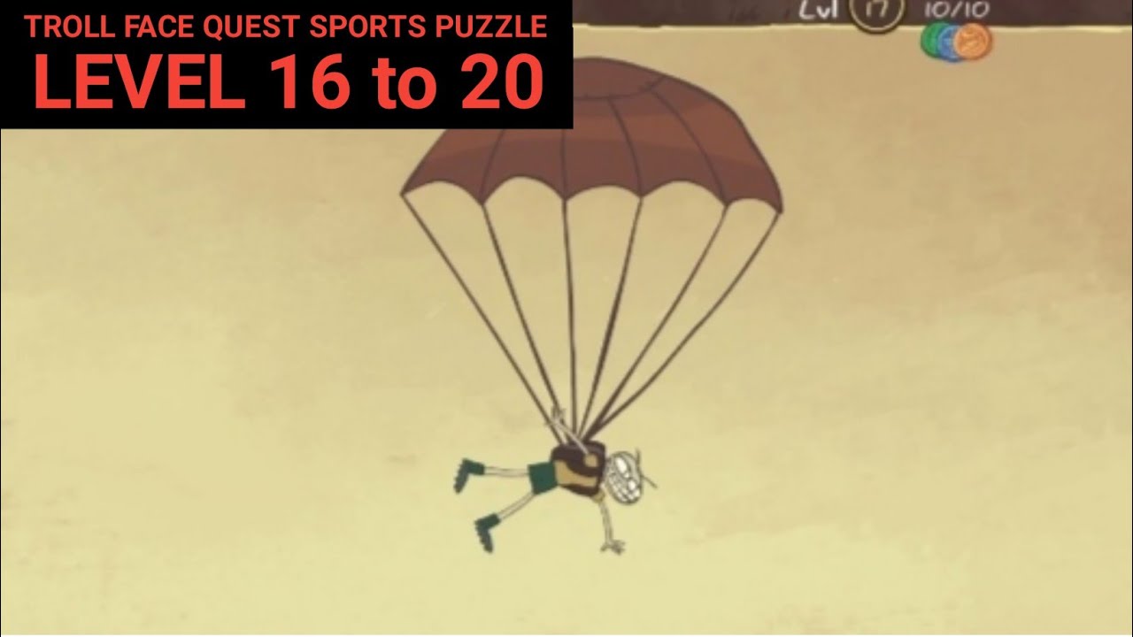 Troll Face Quest SPORTS PUZZLE Level 16 17 18 19 20