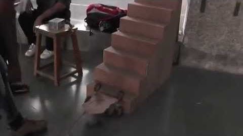 Stair climbing robot by Pillai Polytechnic students
