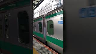 e233系7000番台発車in武蔵小杉