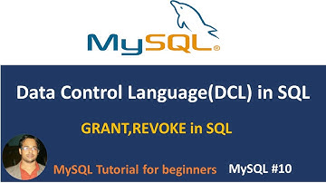 DCL | data control language| dcl in sql |#mysql 10