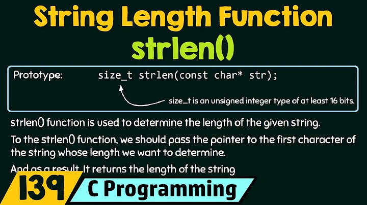 String Length Function - strlen()