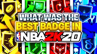 WHAT WAS THE BEST BADGE OF NBA2K20?