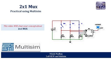 2X1 MUX- Practical Using Multisim