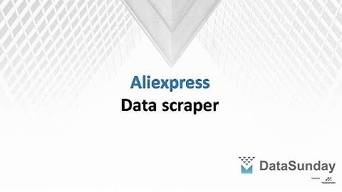 DataSunday.com - Aliexpress Data Scraper, Product & Sales
