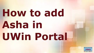 How to add Asha on Uwin Portal screenshot 3