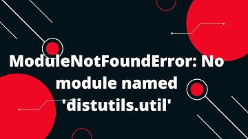ModuleNotFoundError: No module named 