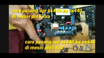 pergantian avr as440 ke sx440 di meesin pl 40 kva#otomotifchanneltren