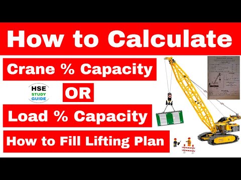 How to fill lifting plan for crane in hindi | How to calculate Crane % Capacity OR Load % Capacity