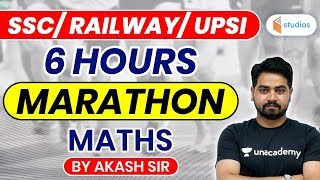 SSC/RAILWAY/UPSI | Maths Marathon Class by Akash Sir