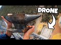 DODGING HEAVY STUFF With DRONES From 45m Tower!
