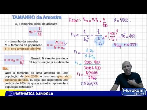 TAMANHO DA AMOSTRA ✅ INTRODUÇÃO À ESTATÍSTICA #12