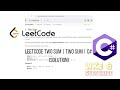 Two Sum LeetCode Solution | FAANG Interview Question