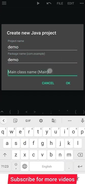 Compile Java in Mobile #javamobile #runjavainmobile - YouTube