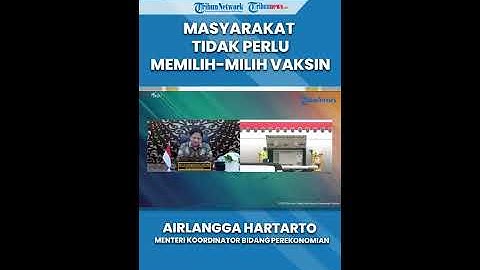 Pastikan Semua Jenis Vaksin Aman, Airlangga: Masyarakat Tak Perlu Memilih-milih