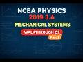 Part 2: NCEA Level 3 Physics 2019 3.4 Mechanical Systems Walkthrough Q2