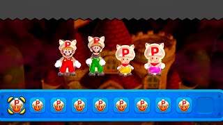 New Super Mario Bros U Deluxe – 4 Players Final Boss (It's Funny) Co Op Walkthrough