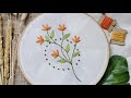 Tutorial Teknik Menyulam Bunga sederhana (Hand Embroidery)