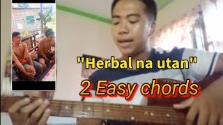 Easy Reggae  2 chords guitar tutorial 'Herbal na Utan'