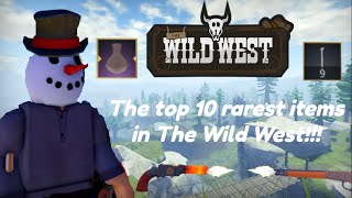 (Roblox) Top 10 rarest items in The Wild West