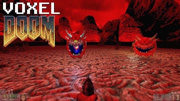 Voxel Doom [Voxel, Relighting, PBR, Parallax] - E3M1: Hell Keep | 4K/60
