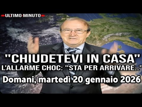 Video Massima allerta! Domani, martedì, violento ciclone mediterraneo! Alluvioni e bufere di neve