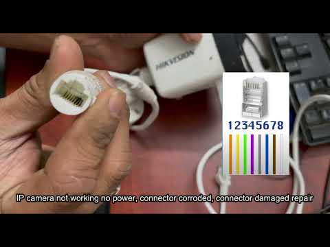 Hikvision IP Camera not working no Power Connector I Connector Damaged Repair Bullet/Dome IP Camera