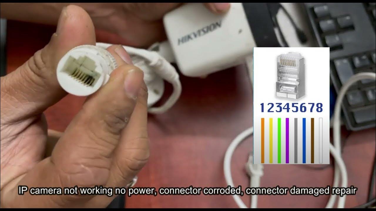 Hikvision IP Camera not working no Power Connector I Connector Damaged