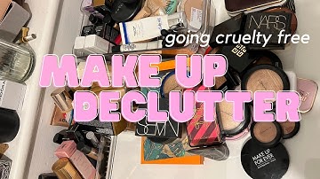 PRIMERS, FOUNDATIONS + CONCEALER MAKEUP DECLUTTER | GOING CRUELTY FREE (almost!)
