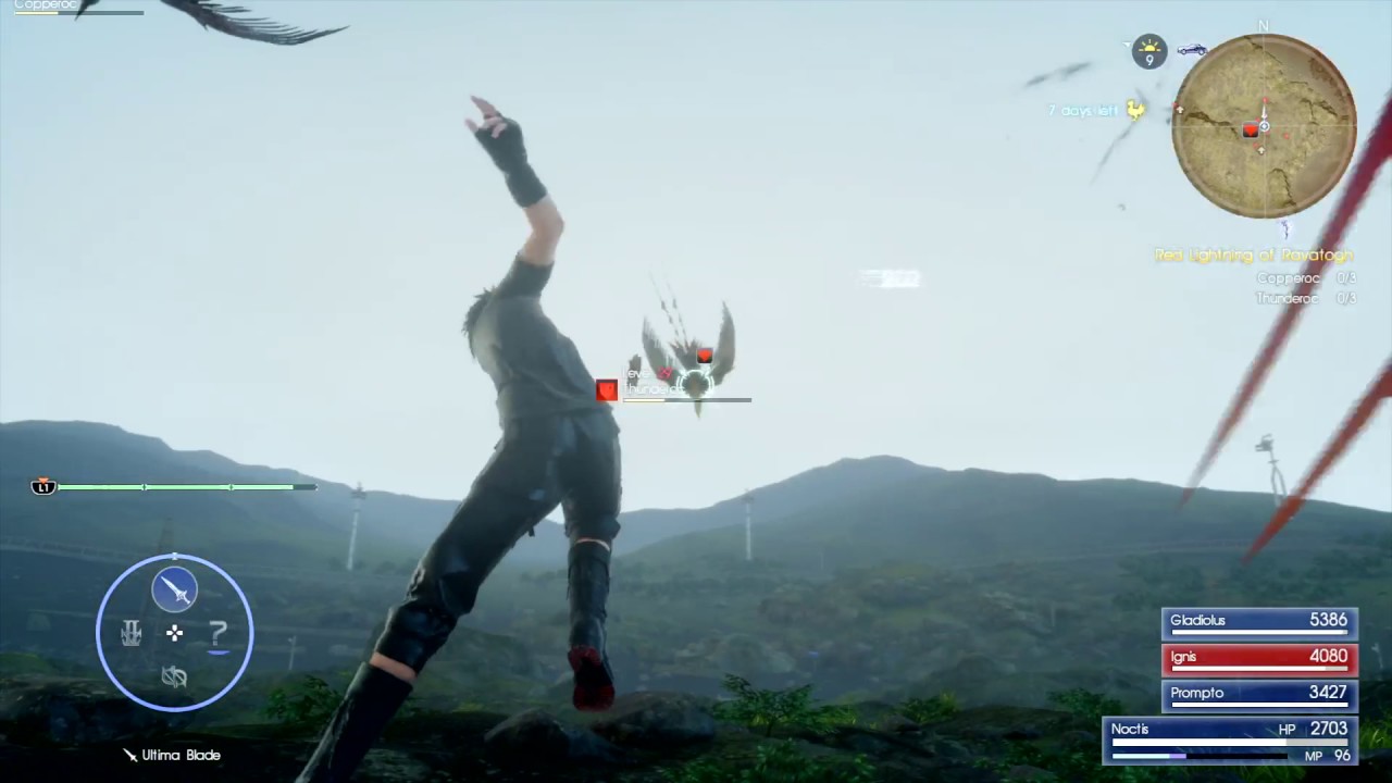 Red Lightning of Ravatogh - FINAL FANTASY XV (HD) Gameplay