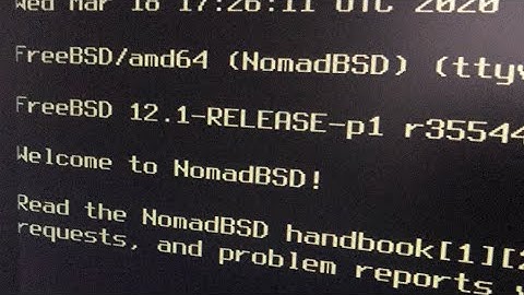Creating the nomad bsd pc