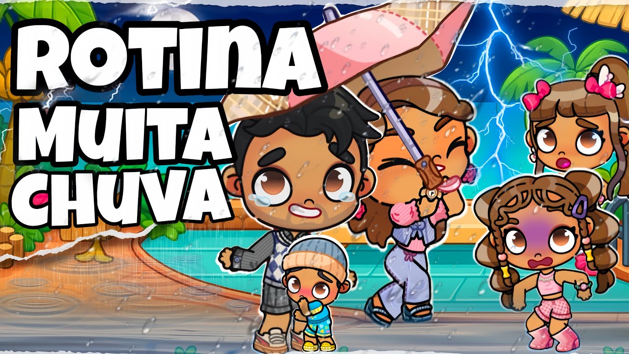 👉🚨🏝️ ROTINA REAL NA ILHA! 🌪️🌊 INVADIRAM A CASA DE PRAIA 🏠🔥😱 | AVATAR WORLD HISTÓRIAS ✨