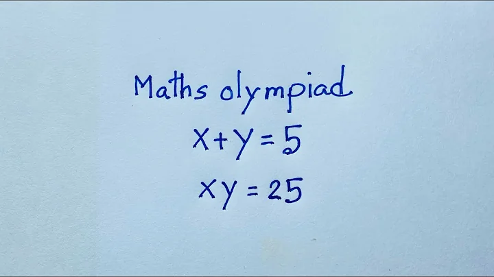 Germany | Can You Solve this? | A Nice Math Olympiad Problem (x,y) =? | 👇