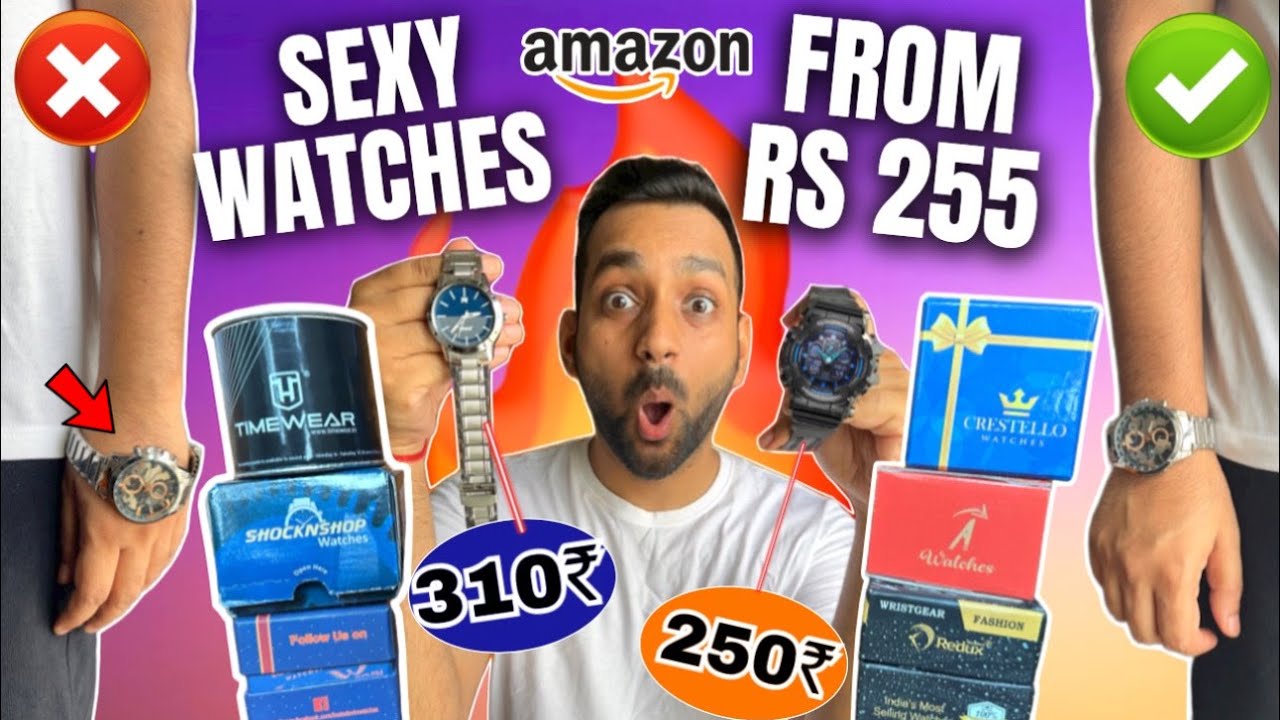 7 Best BUDGET watches under ₹500 Amazon Watch Haul for Men 2023 MEN