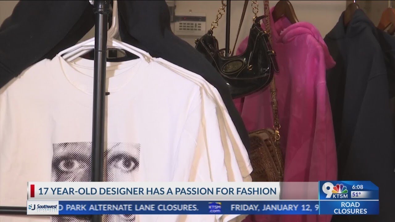 Up-and-coming teen designer has a passion for fashion
