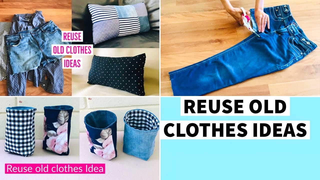 OLD CLOTHES BEST OUT OF OLD CLOTHES REUSE IDEAS RECYCLING DIY IDEAS old-clothes-best-out-of-old-clothes-reuse-ideas-recycling-diy-ideas