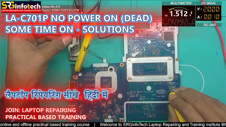 LA-C701P HP AHL50 ABL52 NO POWER #laptoptraining #laptopchipleveltraining #laptoprepairtechnician