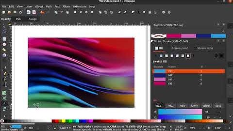 How to create custom swatches in inkscape || Inkscape tutorial