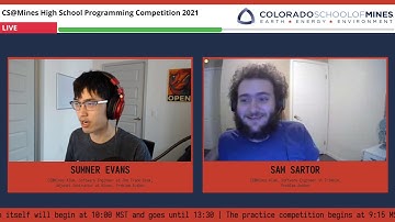 CS@Mines HSPC 2021 Interview with Sam Sartor (Problem Author)