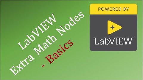 LabVIEW Extra Math Nodes - Basics
