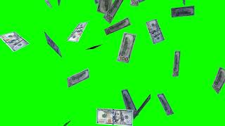 Money Falling Effect Green Screen Free Download Overlay
