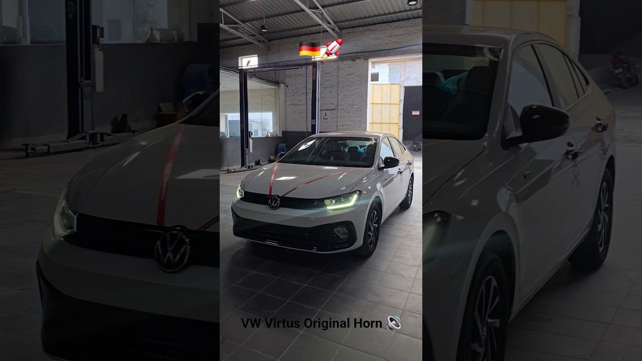 VW Virtus Gtline Horn Installation Stock Vs Upgraded 
