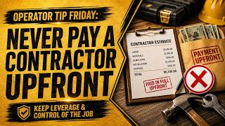 Datos Operator Tip Friday: Never Pay a Contractor UpFront Actualización