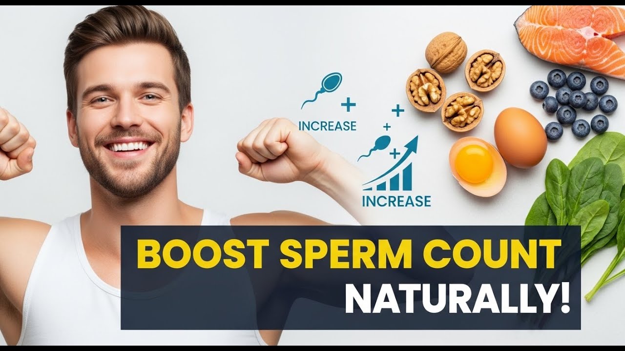 Boost Sperm Count Naturally | Best Foods to Improve Male Fertility | Low Sperm Count Solution